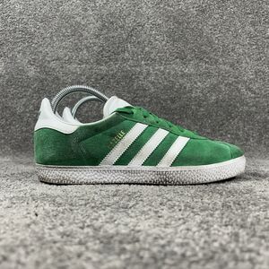 Adidas Originals Gazelle IE5612 Junior Size 6 Green White Suede Athletic Shoes